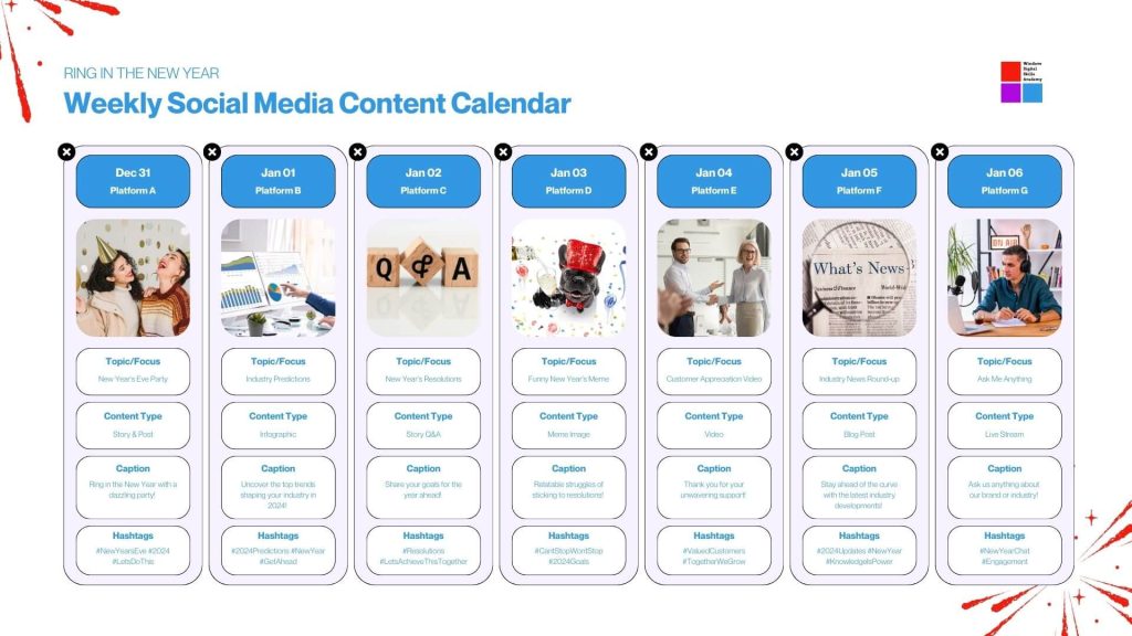 Content Calendar Template